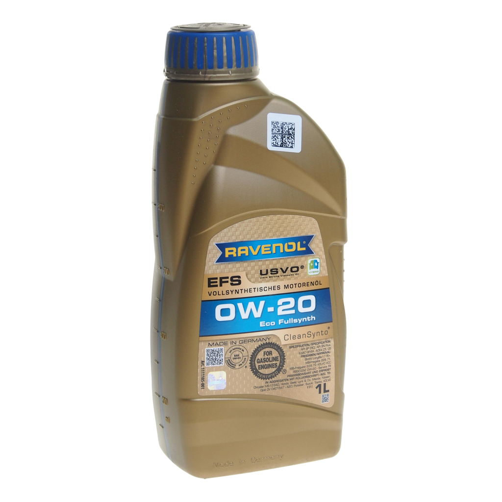 Масло моторное EFS 0W20 синт. C5/C6 GF-6A 1л, 1111105-001-01-999, RAVENOL