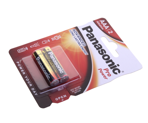 Батарейка AAA LR03 1.5V блистер 2шт. Alkaline Pro Power, *LR03REB/2BP, PANASONIC