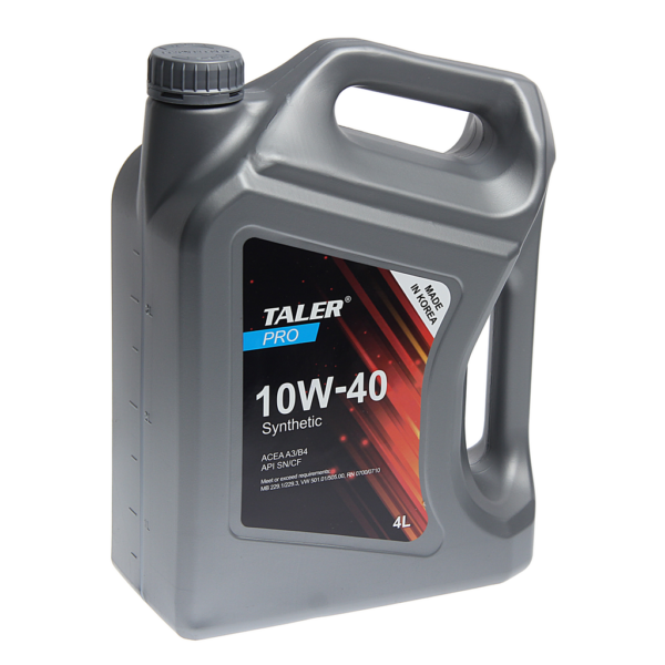 Масло моторное PRO A3/B4 10W40 синт.4л, 700411, TALER